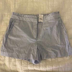 J.Crew blue and white seersucker shorts